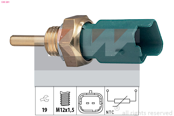 Senzor,temperatura lichid de racire 530 261 KW